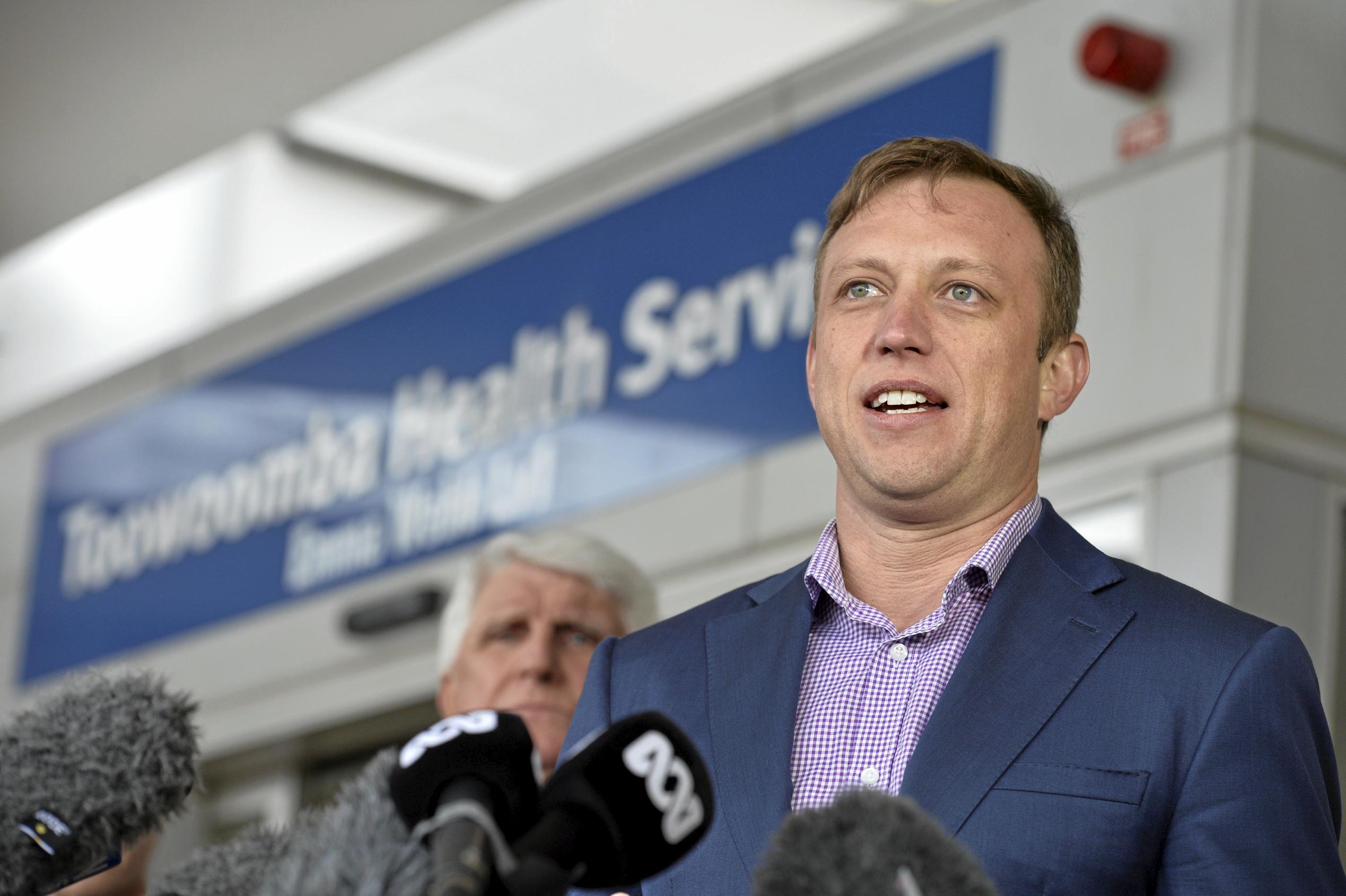 Premier Annastacia Palaszczuk and Minister for Health and Minister for Ambulance Services Dr Steven Miles at Toowoomba Hospital. Cabinet in Toowoomba. September 2018. Picture: Bev Lacey