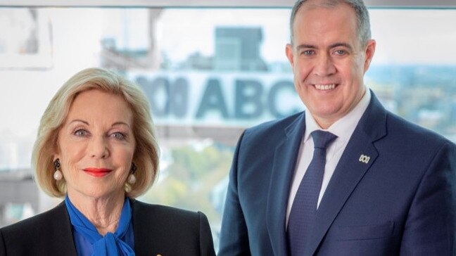 ABC chair Ita Buttrose and managing director David Anderson. Picture: ABC