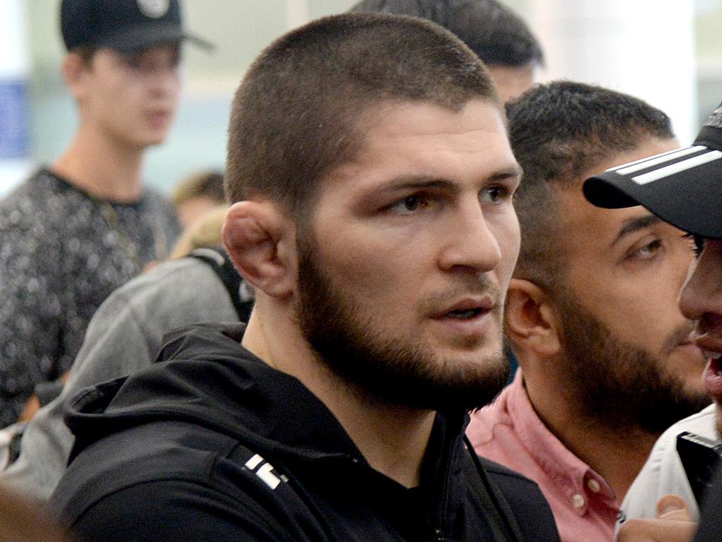 Khabib Nurmagomedov was angry McGregor had a dig at his father. Photo Jeremy Piper