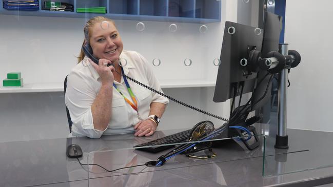 Administration officer Sarah is one of the friendly faces who will be greeting patients as they arrive in the new Women's/Children's Outpatients clinic area at Hervey Bay Hospital. Photo: Contributed