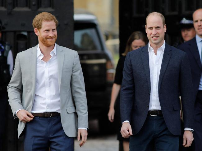 William was Harry’s best man for his 2018 wedding to Meghan Markle. Picture: AFP