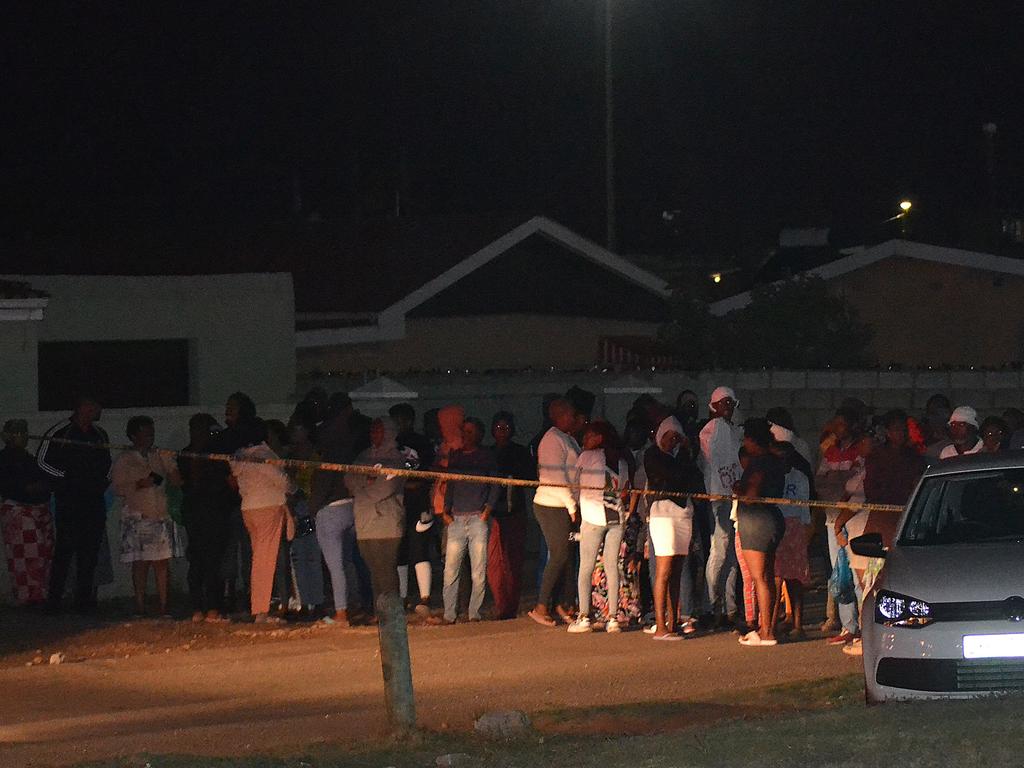 The scene of mass shooting in Gqeberha on January 20. Picture: Luvuyo Mehlwana/AFP