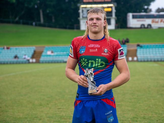 Newcastle Knights SG Ball captain Myles Martin. Picture: Thomas Lisson