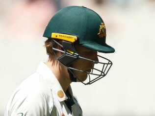 MELBOURNE, AUSTRALIA - DECEMBER 29: Cameron Green of Australia leaves the field after being dismissed by Mohammed Siraj of India during day four of the Second Test match between Australia and India at Melbourne Cricket Ground on December 29, 2020 in Melbourne, Australia. (Photo by Daniel Pockett - CA/Cricket Australia via Getty Images)