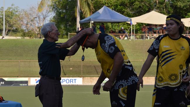 Photos from Darwin B-grade hockey grand final day. Picture: Darcy Jennings.