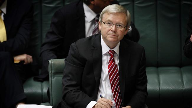 In opposition, Kevin Rudd was vociferous in his criticism of taxpayer-funded political advertising, but appears to have changed his mind. Picture: Ray Strange