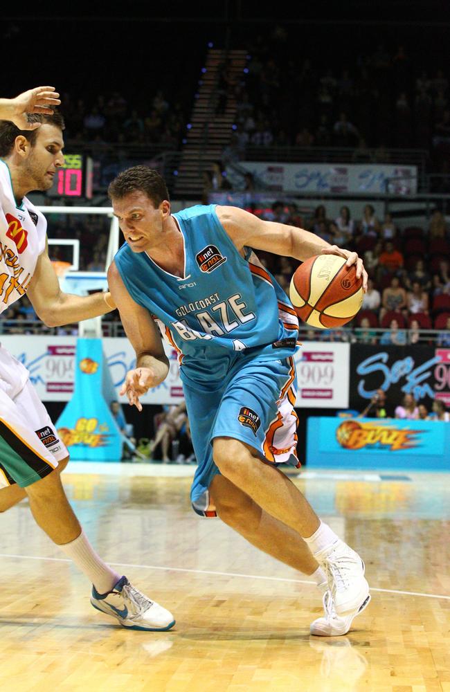 Stephen Hoare in action for the Gold Coast Blaze back in 2010.