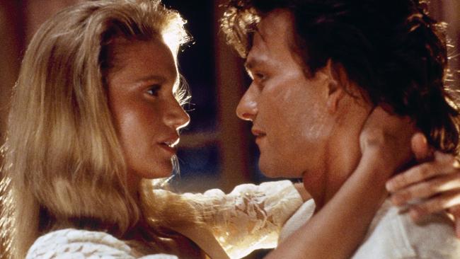 Patrick Swayze, right, and Kelly Lynch in the 1989 original movie Road House. Picture: Peter Sorel/Metro-Goldwyn-Mayer/UA