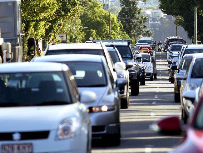 Lytton Road, East Brisbane traffic congestion.  Picture: Patria Jannides