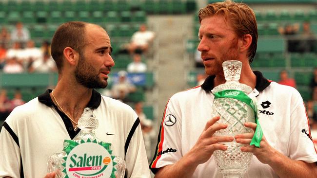 How Boris Becker's slip of the tongue gave Andre Agassi the upper hand in their rivalry | Herald Sun