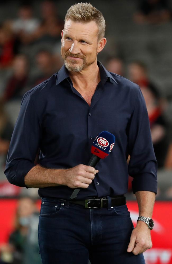 Nathan Buckley is loving his role with Fox Footy. Picture: Getty