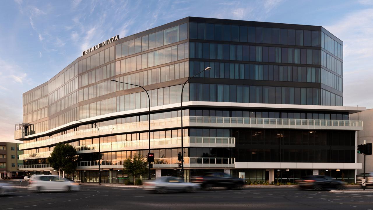 The new Crowne Plaza at Mawson Lakes – just one of the attractions drawing people to the suburb. Picture: Paul Bamford