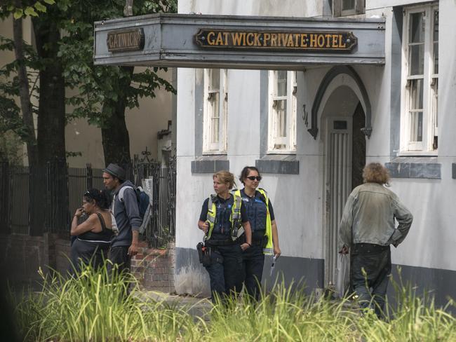 Fitzroy St was previously home to the notorious Gatwick Hotel. Picture: Christopher Chan