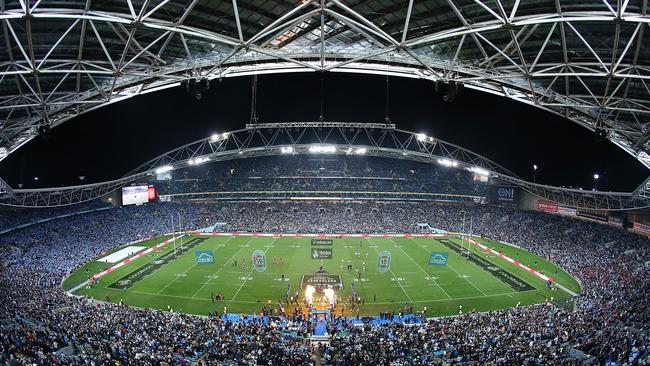 SYDNEY, AUSTRALIA - JUNE 21:  A general view of ANZ stadium during game two of the State Of Origin series between the New South Wales Blues and the Queensland Maroons at ANZ Stadium on June 21, 2017 in Sydney, Australia.  (Photo by Mark Metcalfe/Getty Images)