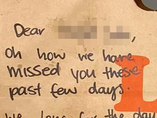 A Grill'd customer has received a heartfelt message from staff after a short hiatus from his usual ordering - Photo Supplied