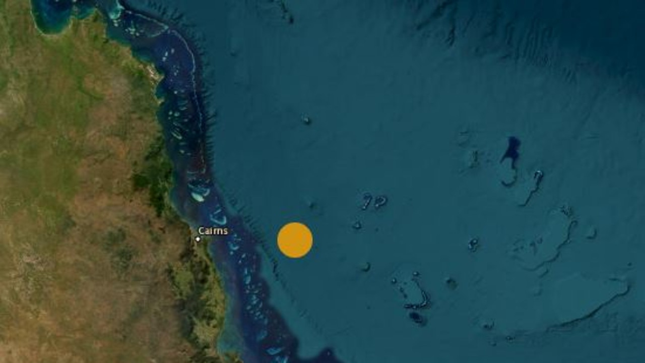 An earthquake has hit off the coast of Cairns. Picture: Geosciences Australia