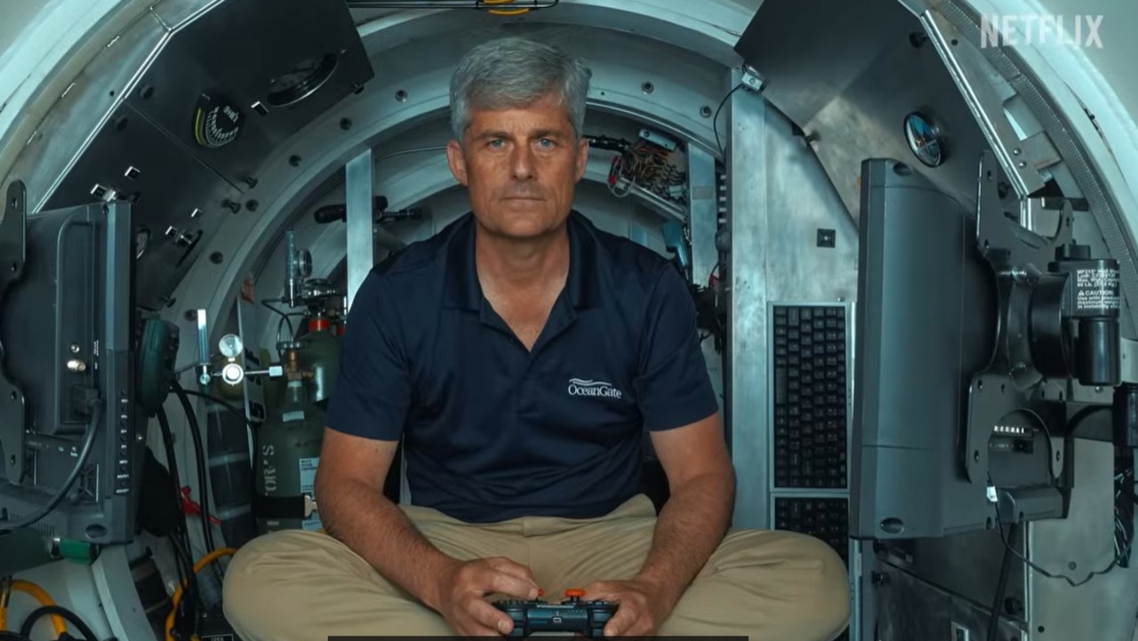 OceanGate CEO Stockton Rush was described as a ‘borderline psychopath’ in a new documentary to air on Netflix June 11. Picture: Netflix