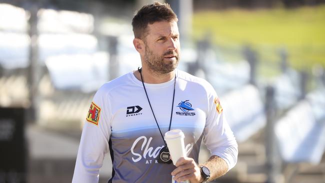 Josh Hannay has taken over as interim coach at the Sharks. Picture: Mark Evans/Getty Images