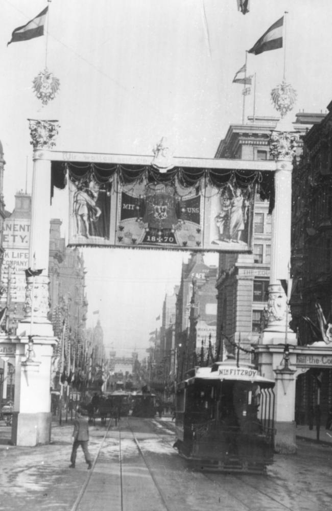 The German Citizens' Arch in Collins Street Melbourne