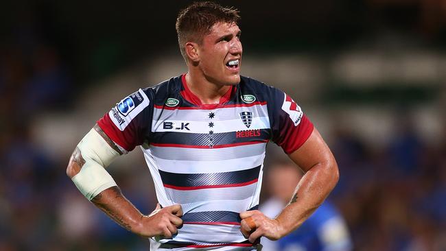 Rebels star Sean McMahon has been a notable absence to a Melbourne side that has been hammered in the opening two rounds. Picture: Getty Images