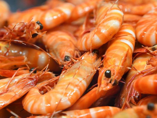 Seafood is seen on display for purchase at the Queen Victoria Market, Melbourne, Monday, December 23, 2019. (AAP Image/James Ross) NO ARCHIVING