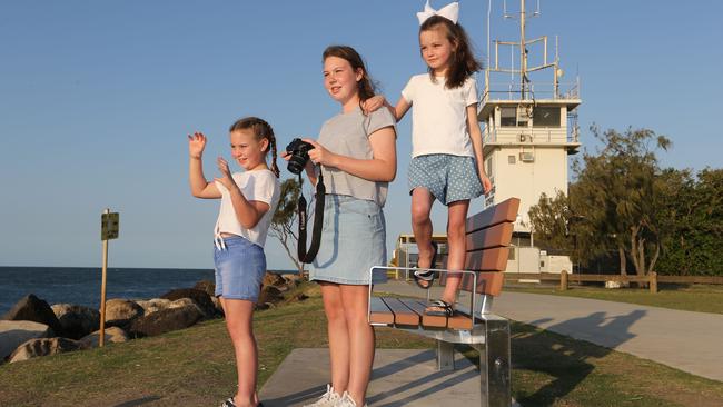 Ella Proctor 14,(with camera) with sisters Abbey Proctor 10(left) and Lucy Proctor 7 (right), photographing what they like about the Seaway area. Picture: Glenn Hampson