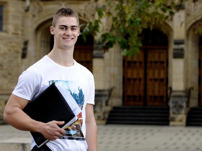 Former world champion and Olympic cyclist Matt Glaetzer also studies at UniSA. Picture: Noelle Bobrige