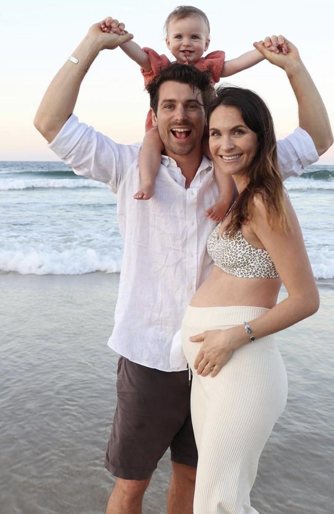 The couple announced the news while on holiday in Byron Bay.