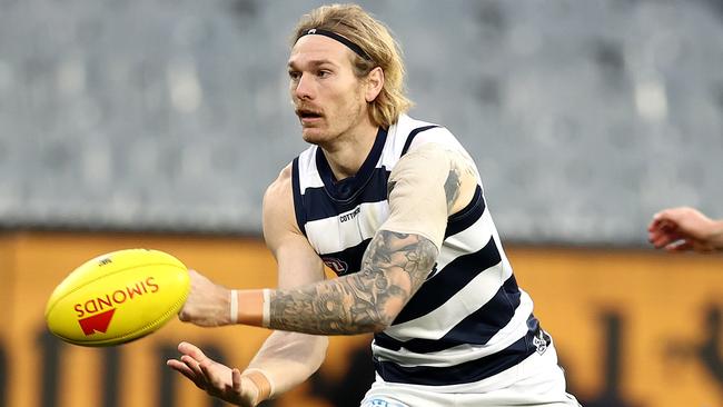 Tom Stewart is set to miss Geelong's finals campaign. Picture: Michael Klein