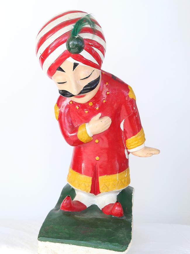 <b>Air India mascot: </b>This maharajah is an early version that has been used for more than 50 years by Air India. He was discovered in an antiques store in the ’90s on a business trip in New Delhi.