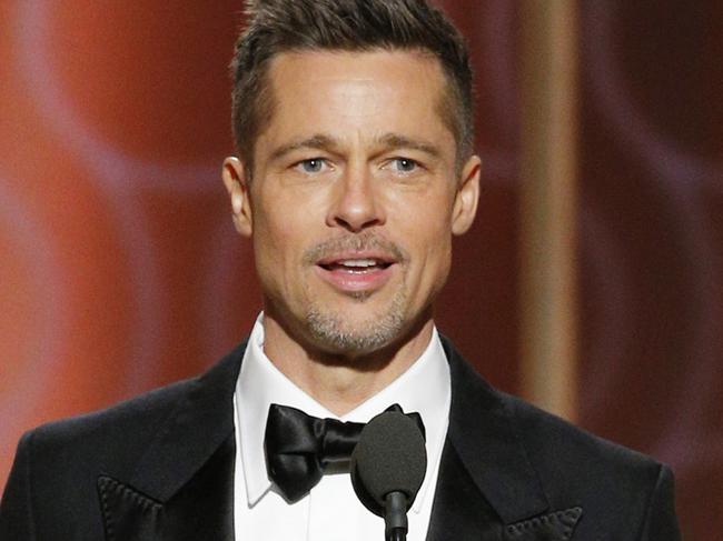 BEVERLY HILLS, CA - JANUARY 08: In this handout photo provided by NBCUniversal, presenter Brad Pitt onstage during the 74th Annual Golden Globe Awards at The Beverly Hilton Hotel on January 8, 2017 in Beverly Hills, California. (Photo by Paul Drinkwater/NBCUniversal via Getty Images)