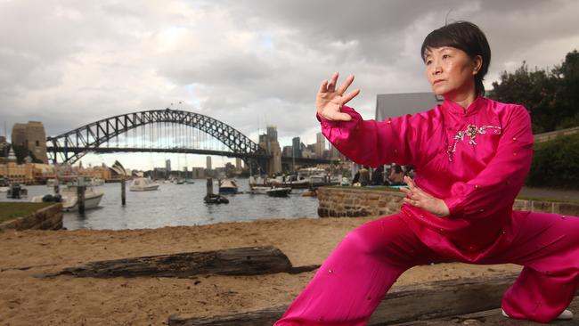 Sydney-based kung fu master Alice Bei Dong says the most difficult thing for her was learning English. Picture: Vanessa Hunter