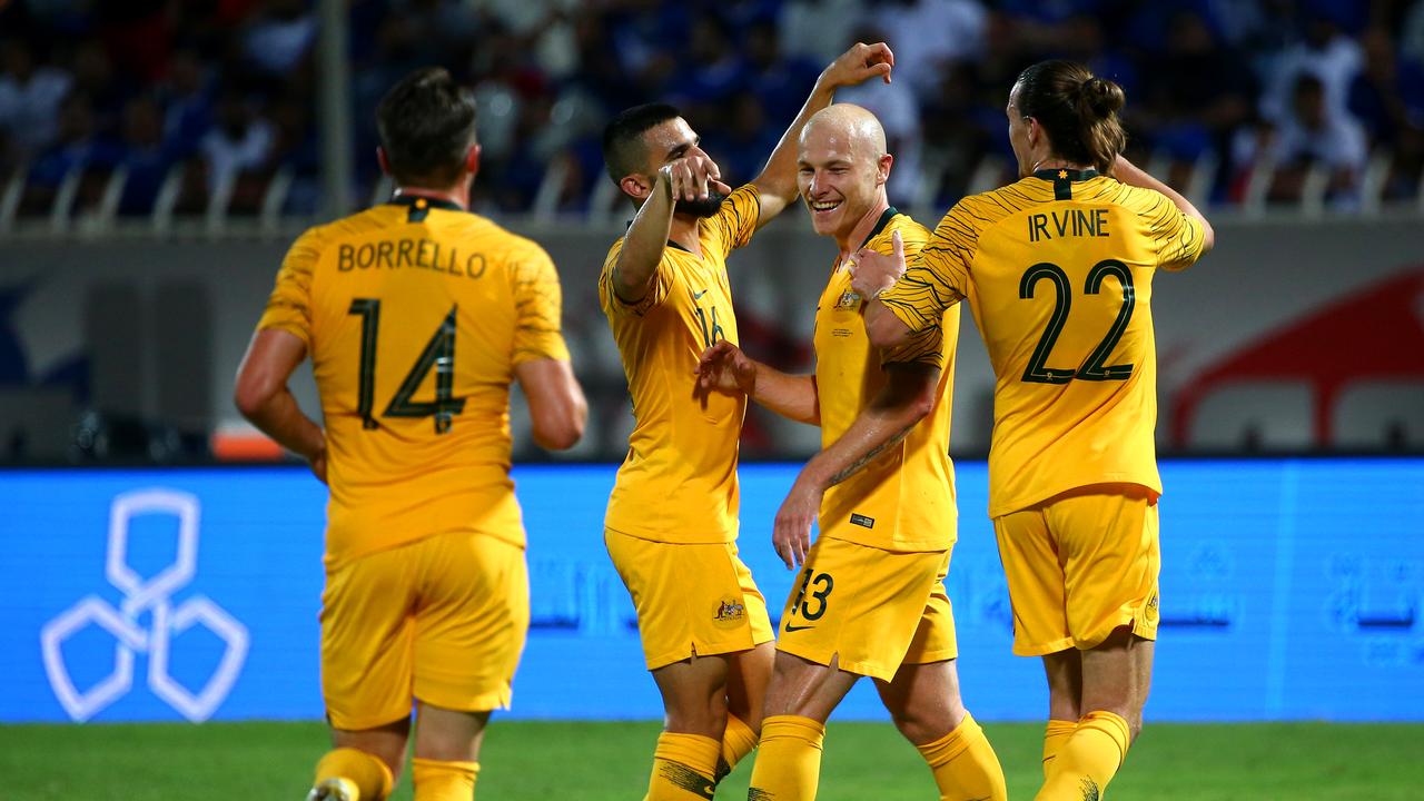 The Socceroos claimed victory against Kuwait. (Photo by Tom Dulat/Getty Images)