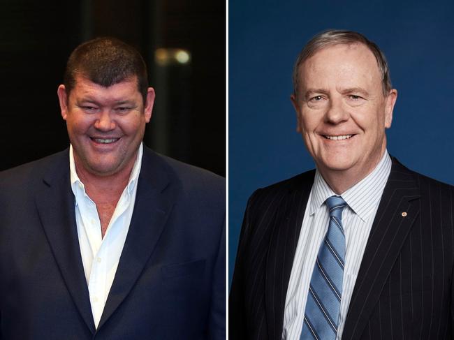 Billionaire James Packer has taken a swipe at Nine's long-serving chairman, Peter Costello.