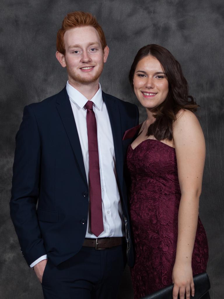 Alex Wasley-Black and Shanese Margaret Griffiths at the 2016 Centralian Senior College formal. Picture: CHARLIE LOWSON / NT NEWS