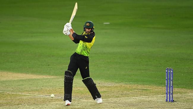 Ashton Agar was picked for Australia’s game against England, but looks set to be the fall guy for Mitchell Marsh to come back into the starting 11. Picture: Alex Davidson / Getty Images