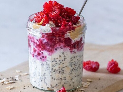 Healthy overnight oats.