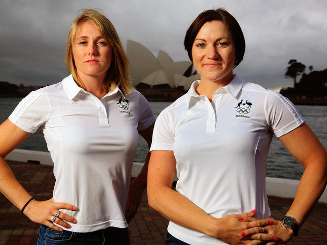 Olympians Sally Pearson and Anna Meares have forged a strong relationship. Picture: Mark Evans