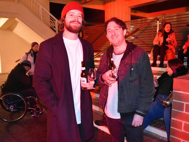 Blake Knight and Tom Reynolds at the Whisky, Wine and Fire Festival 2024 at the Caulfield Racecourse. Picture: Jack Colantuono