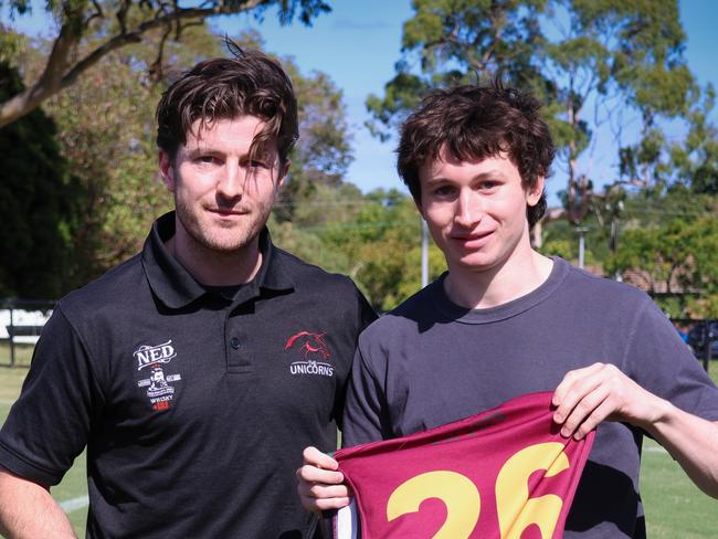 Lucas Judd before his debut in Round 1.