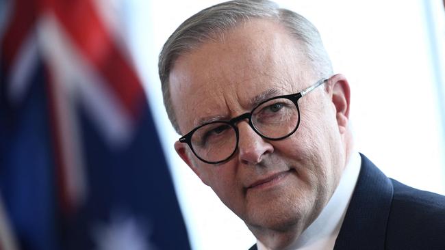 Prime Minister Anthony Albanese says the details of the Voice to Parliament will only be decided after it passes a referendum. Picture: Brendan Smialowski/AFP