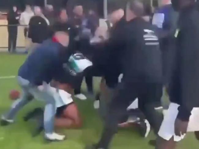 A brawl at an EDFL match.