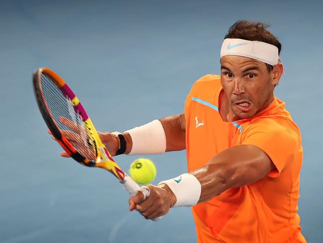 2023 Australian Tennis Open. Day 3. Rafael Nadal of Spain playing Mackenzie McDonald of USA.           Picture: David Caird