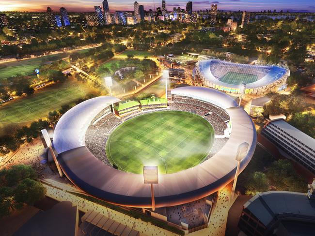 Artist’s impression of the proposed $250m plan to transform the out-of-date Allianz stadium.