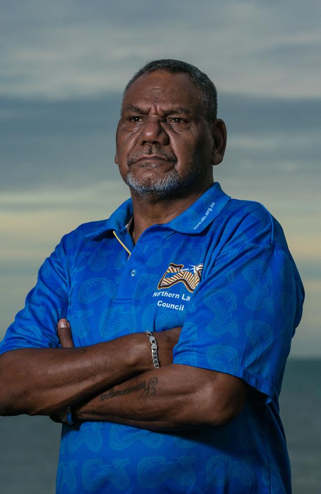 Northern Land Council chairman Samuel Bush-Blanasi. Picture: Glenn Campbell