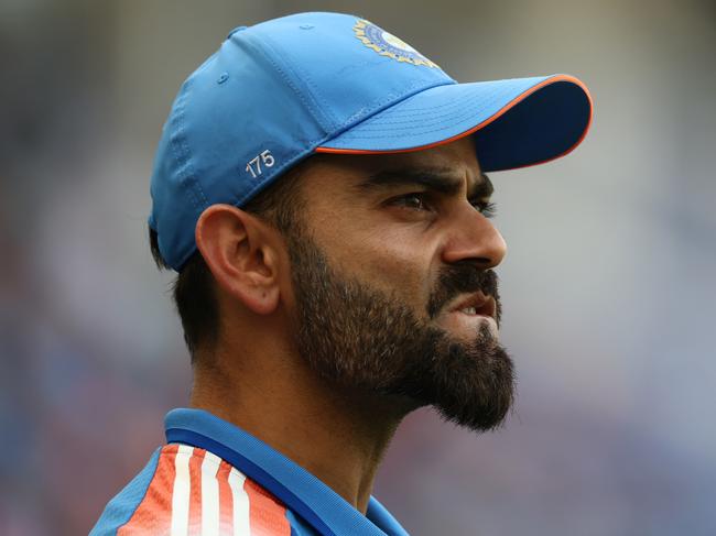 DUBAI, UNITED ARAB EMIRATES - MARCH 04: Virat Kohli of India during the ICC Champions Trophy 2025 semi final between India and Australia at Dubai International Cricket Stadium on March 04, 2025 in Dubai, United Arab Emirates. (Photo by Francois Nel/Getty Images)