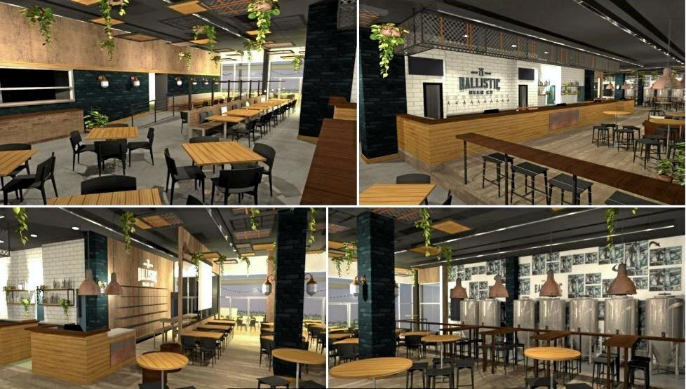 An artist&#39;s impression of the new-look interior for the Ballistic Brewery at Springfield.