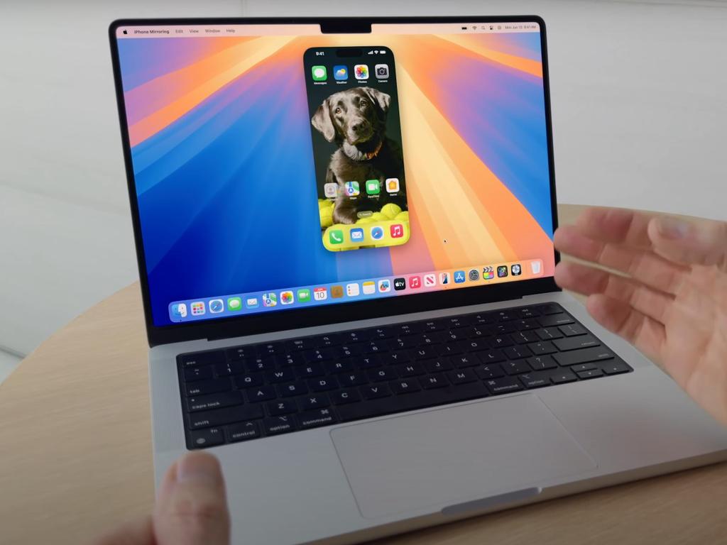 iPhone Mirroring in action. Picture: supplied