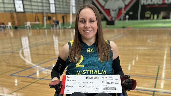 Wheelchair rugby star Emilie Miller. Picture: Contributed.