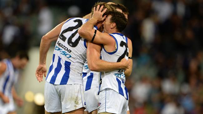 Brent Harvey and Drew Petrie will farewell North Melbourne at the end of the season.